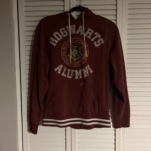 Harry Potter Hogwarts Alumni Maroon Hoodie Medium
